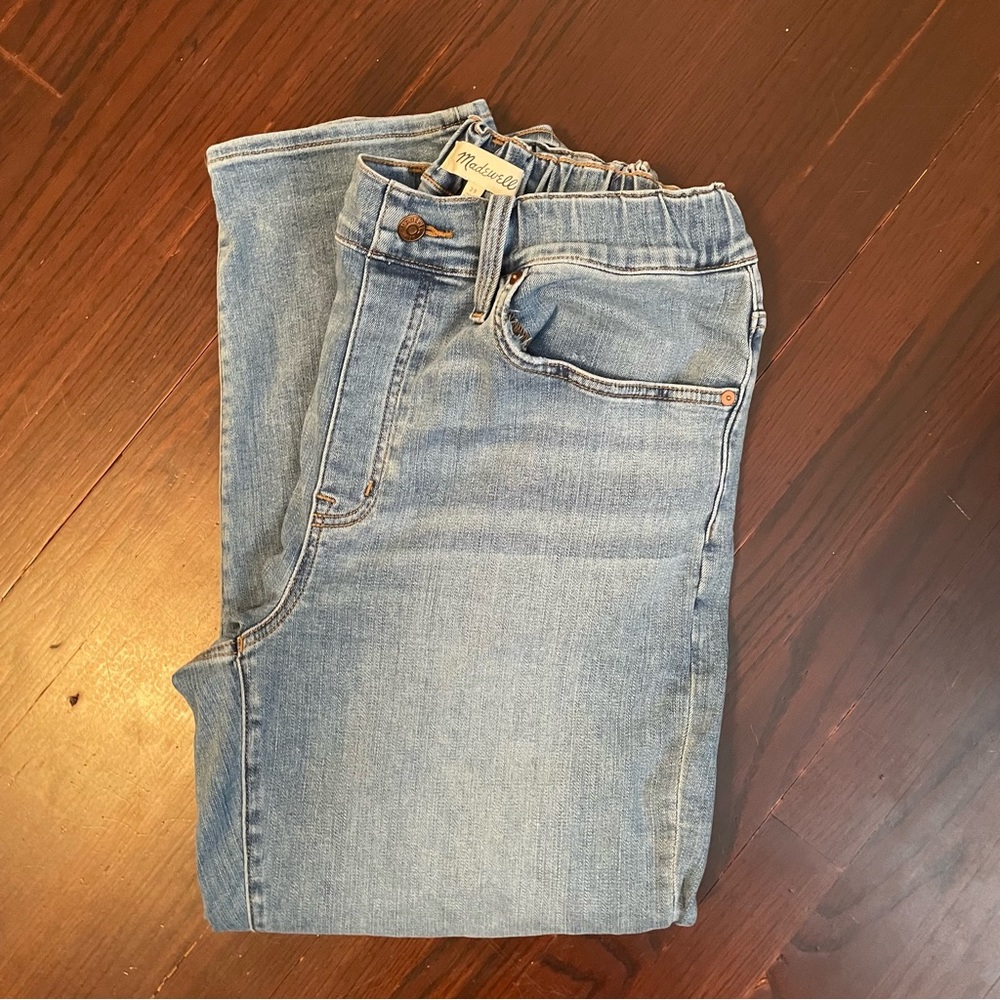 Madewell Pull On Straight Denim